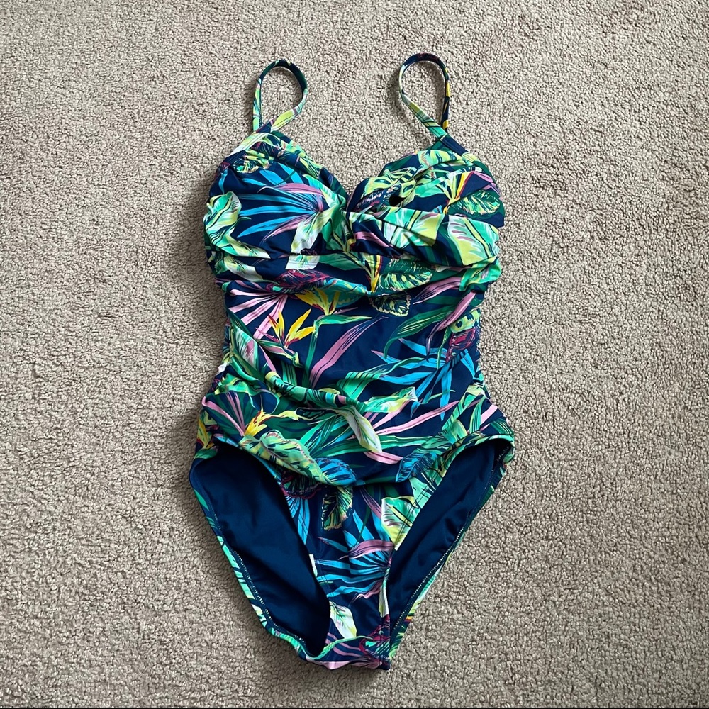 Bleu Rod Beattie Drapey Tank One Piece Swimsuit